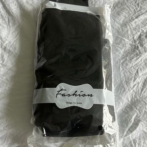 Ladies looks opaque, black fleece lined tights